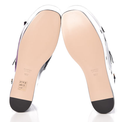 Gucci Velvet Silk Embellished Platform Detachable Slide 38.5 Black 11 of 13