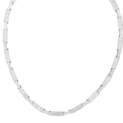 Tiffany 18K White Gold Diamond Atlas Collar Necklace 1 of 5