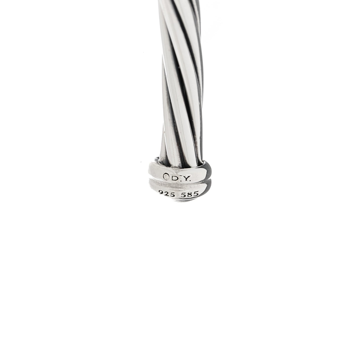 Sterling Silver 14K Yellow Gold DY Whispers Mom Bracelet