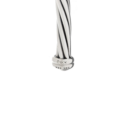 David Yurman Sterling Silver 14K Yellow Gold DY Whispers Mom Bracelet 6 of 8