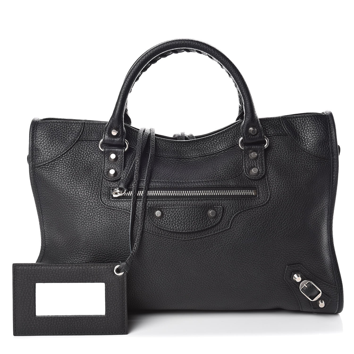 Balenciaga Vibrato Calfskin Classic Silver Hardware City Black 1 of 14