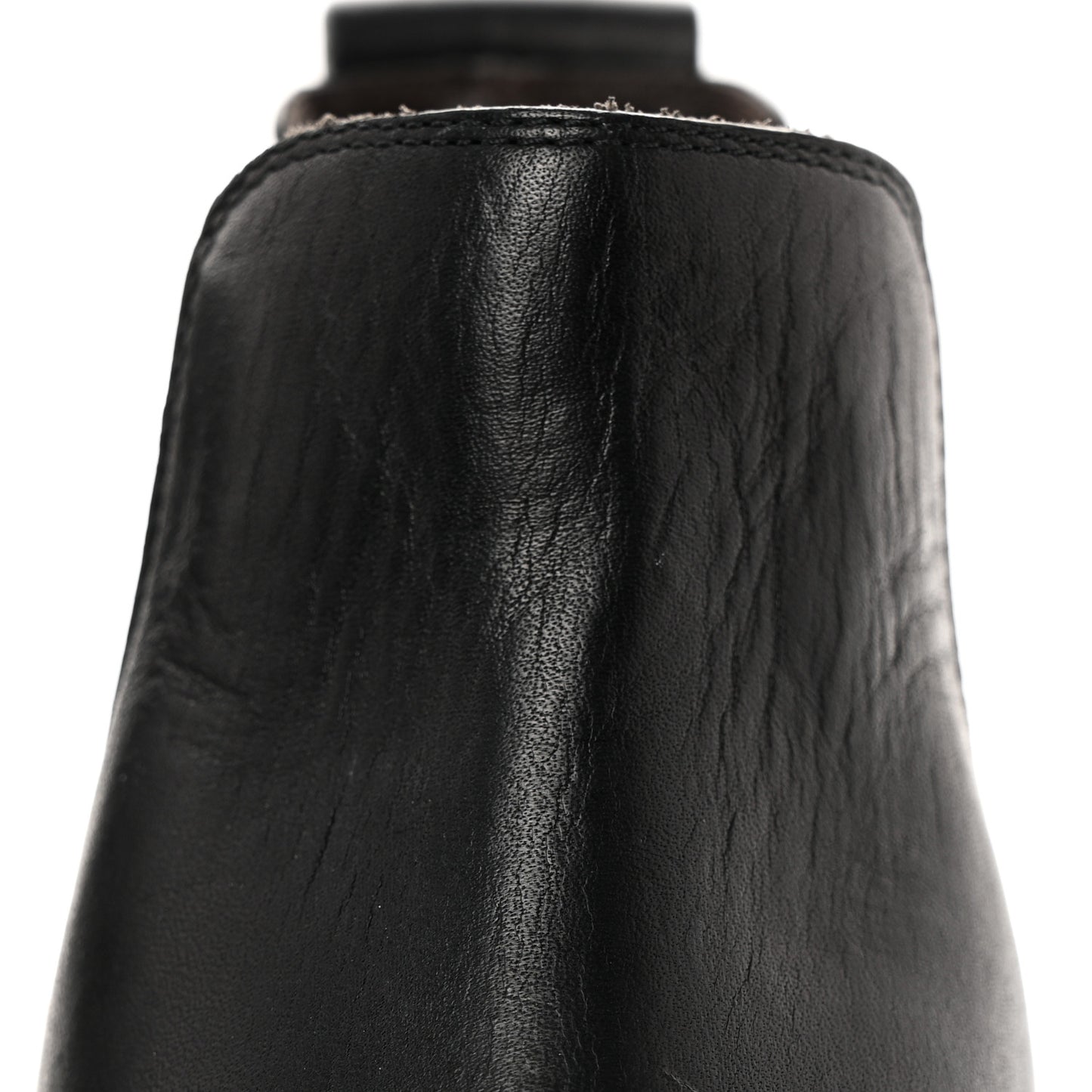 Calfskin The Lug Chelsea 55mm Cropped Boots 35.5 Black