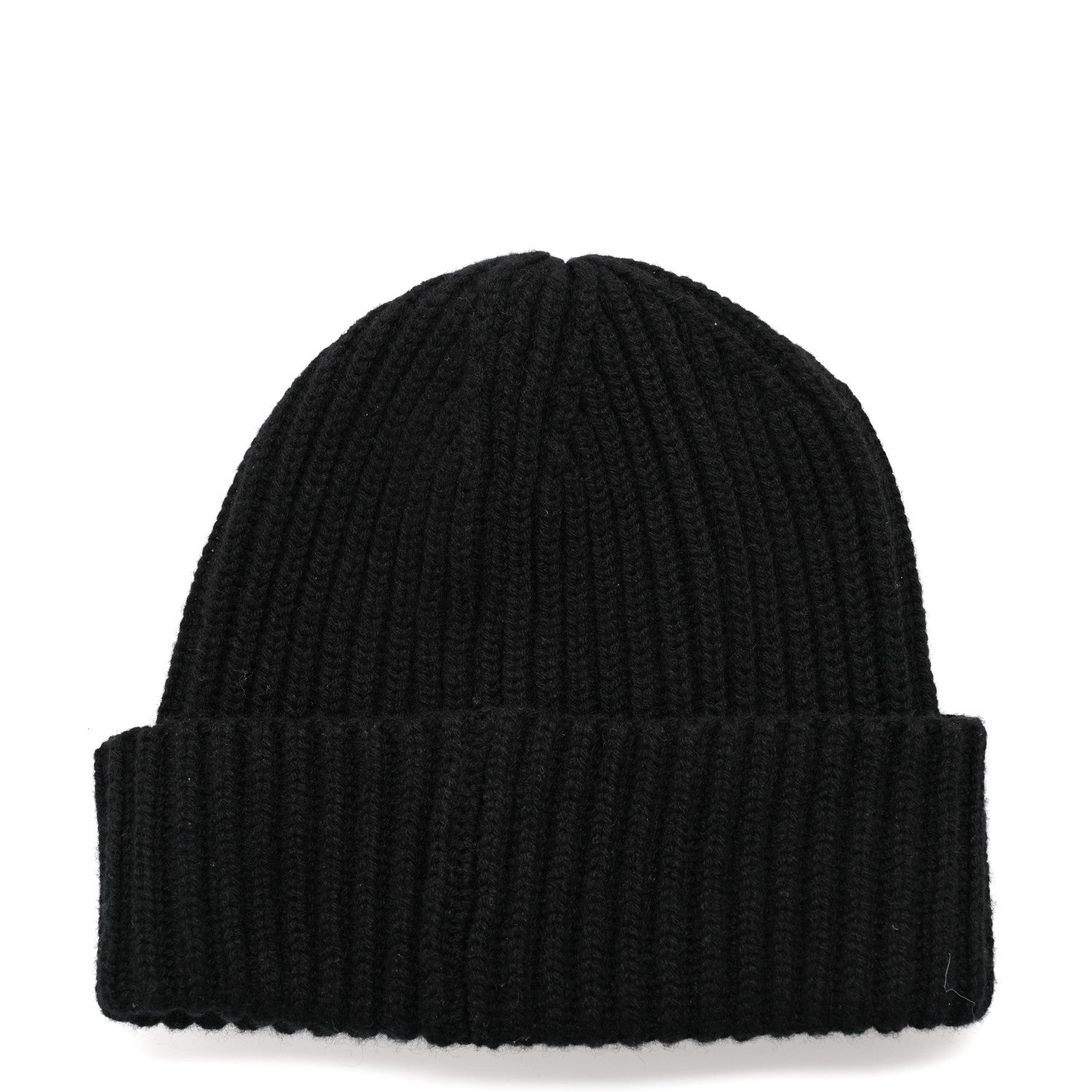 Chanel Cashmere Beaded Sequin Logo Beanie Hat Black 3 of 6