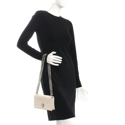 Christian Dior Calfskin Mini Diorama Flap Bag Off White 3 of 10