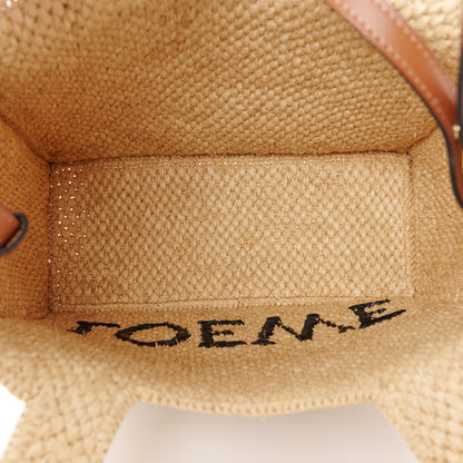 Loewe Raffia Small Paula's Ibiza Logo Tote Natural Tan 5 of 9
