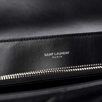 Saint Laurent Calfskin Y Quilted Monogram Medium Loulou Chain Satchel Black 7 of 11