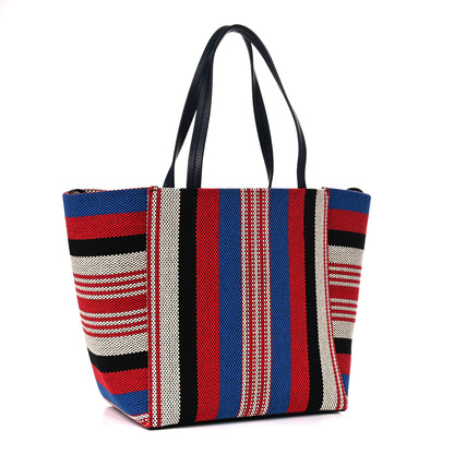 Celine Textile Striped Small Horizontal Cabas Phantom Navy Blue 2 of 7