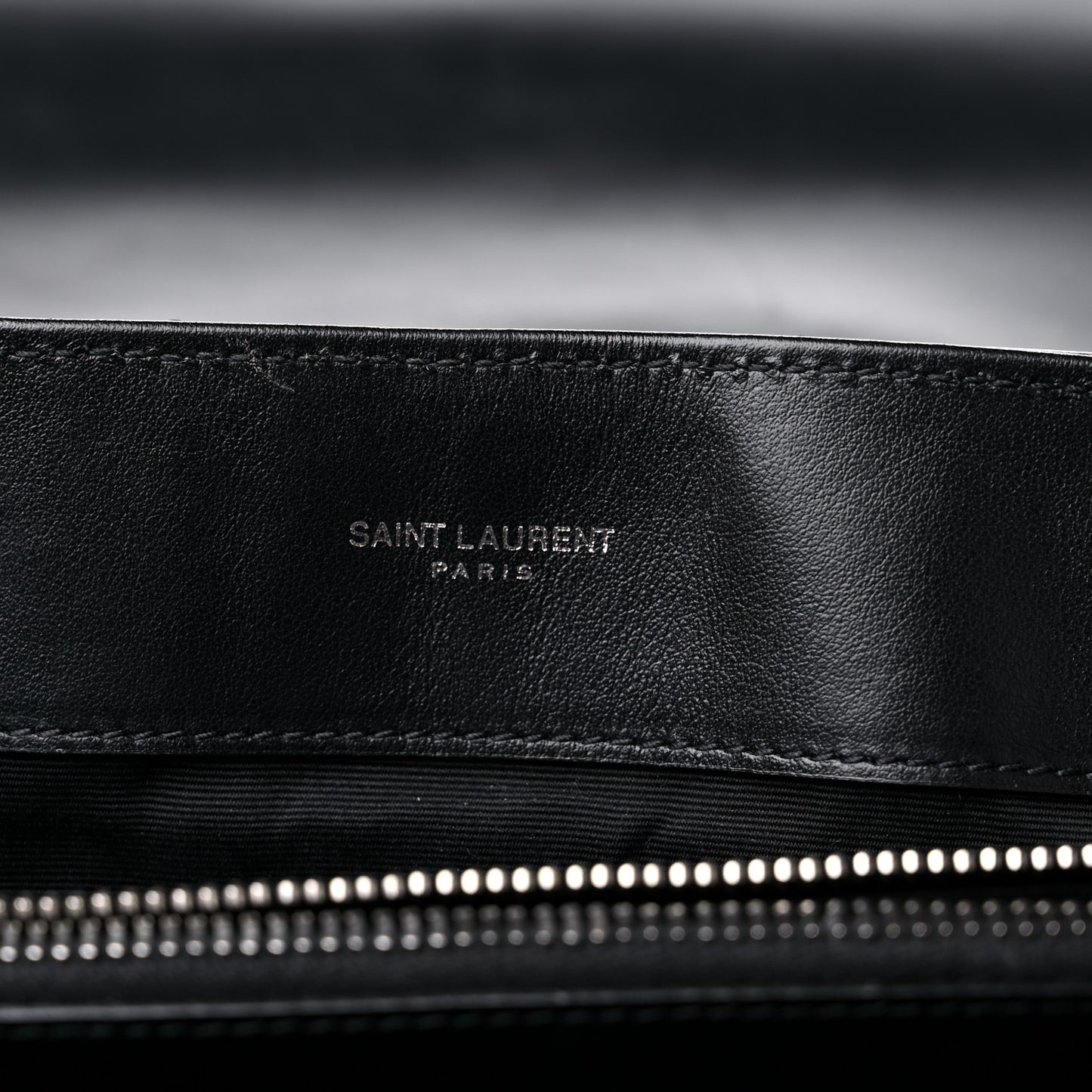 Calfskin Y Quilted Monogram Large Loulou Chain Satchel Black