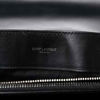 Saint Laurent Calfskin Y Quilted Monogram Large Loulou Chain Satchel Black 5 of 12