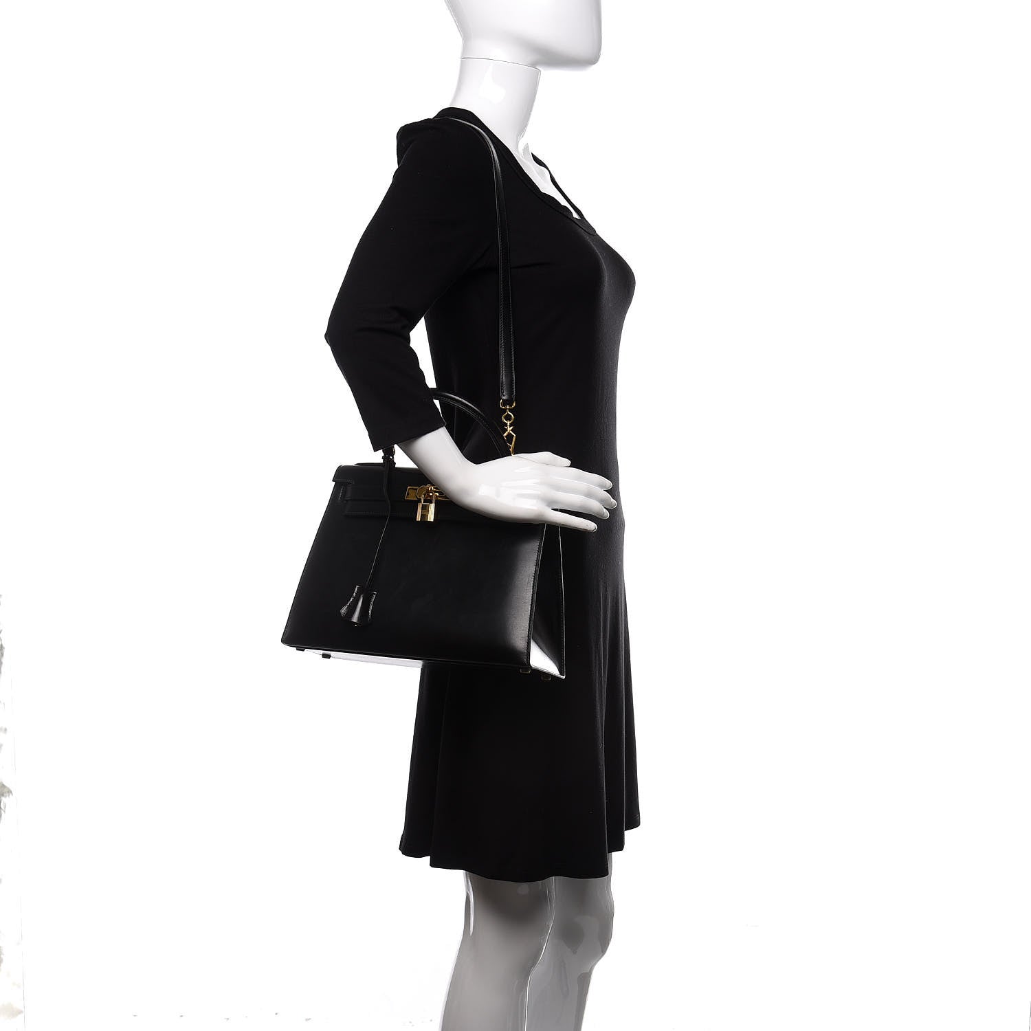 Hermes Box Kelly Sellier 28 Black 2 of 11