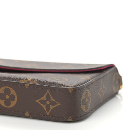 Louis Vuitton Monogram Pochette Felicie Chain Wallet Fuchsia 11 of 11