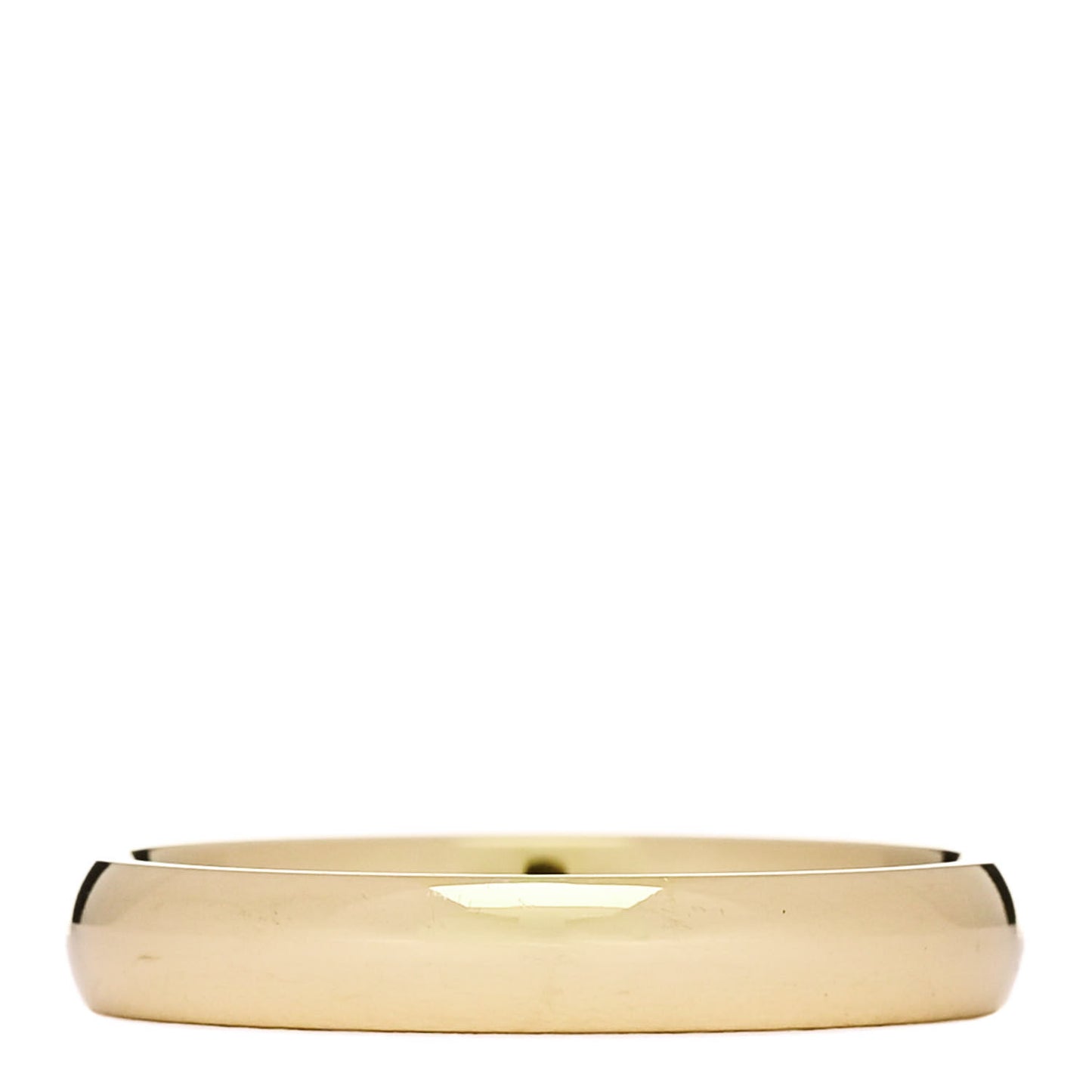 18K Yellow Gold 3mm Tendrement Wedding Band Ring 52 6