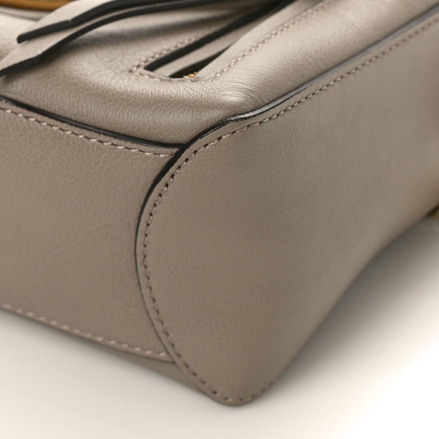 Calfskin Mini Faye Day Shoulder Bag Motty Grey