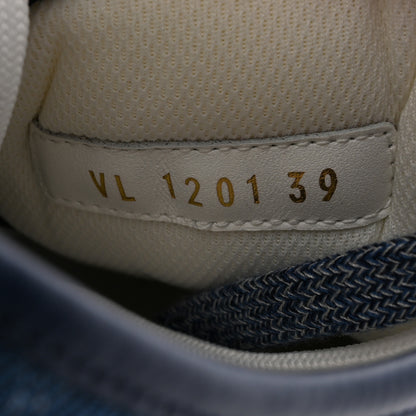 Louis Vuitton Denim Monogram Squad Sneakers 39 Marine 8 of 10