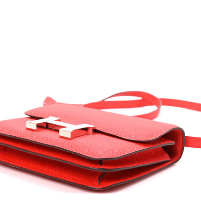 Hermes Epsom Enamel Constance 18 Rouge de Coeur Mauve Sylvestre 10 of 12