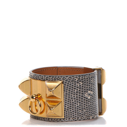 Hermes Lizard Collier De Chien CDC Bracelet S Ombre 1 of 9