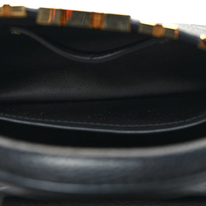 Louis Vuitton Taurillon Embellished Flower Crown Capucines Mini Black 5 of 10