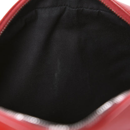 Saint Laurent Calfskin Matelasse Monogram Lou Camera Bag Red 10 of 12