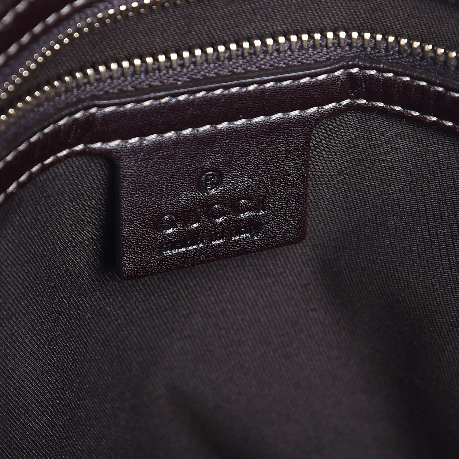 Gucci Calfskin Medium Britt Tote Dark Brown 6 of 7