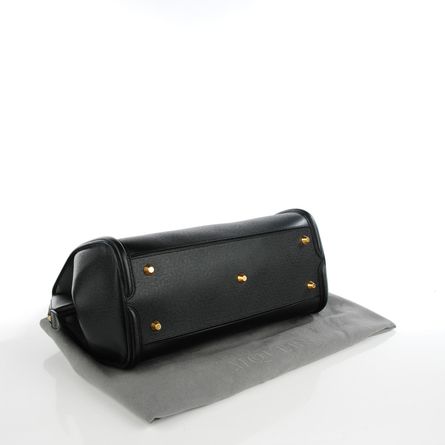 Alexander McQueen Grained Calfskin Medium Heroine Black 4 of 8