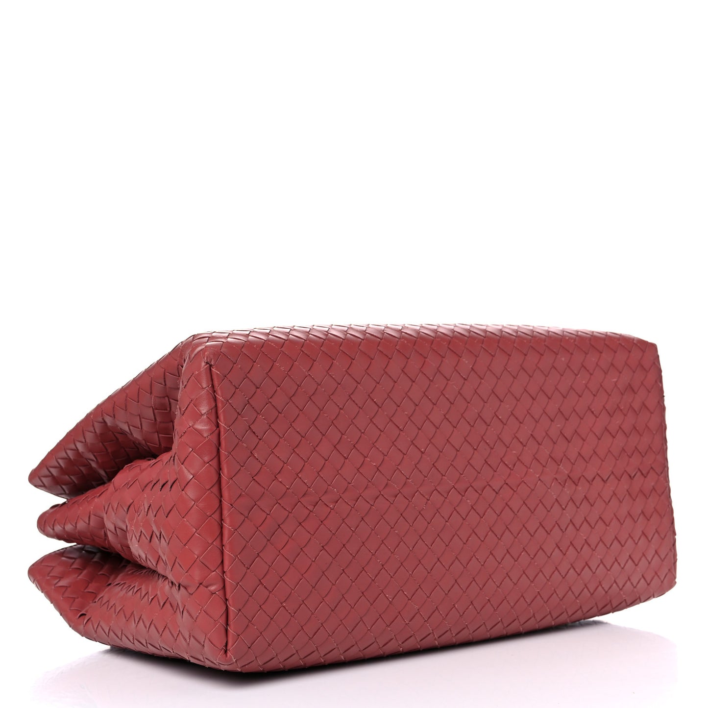 Nappa Intrecciato Medium Roma Tote Red