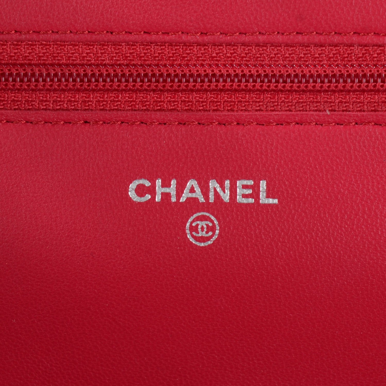 Chanel Lambskin Quilted Wallet On Chain WOC Fuchsia 7 of 11