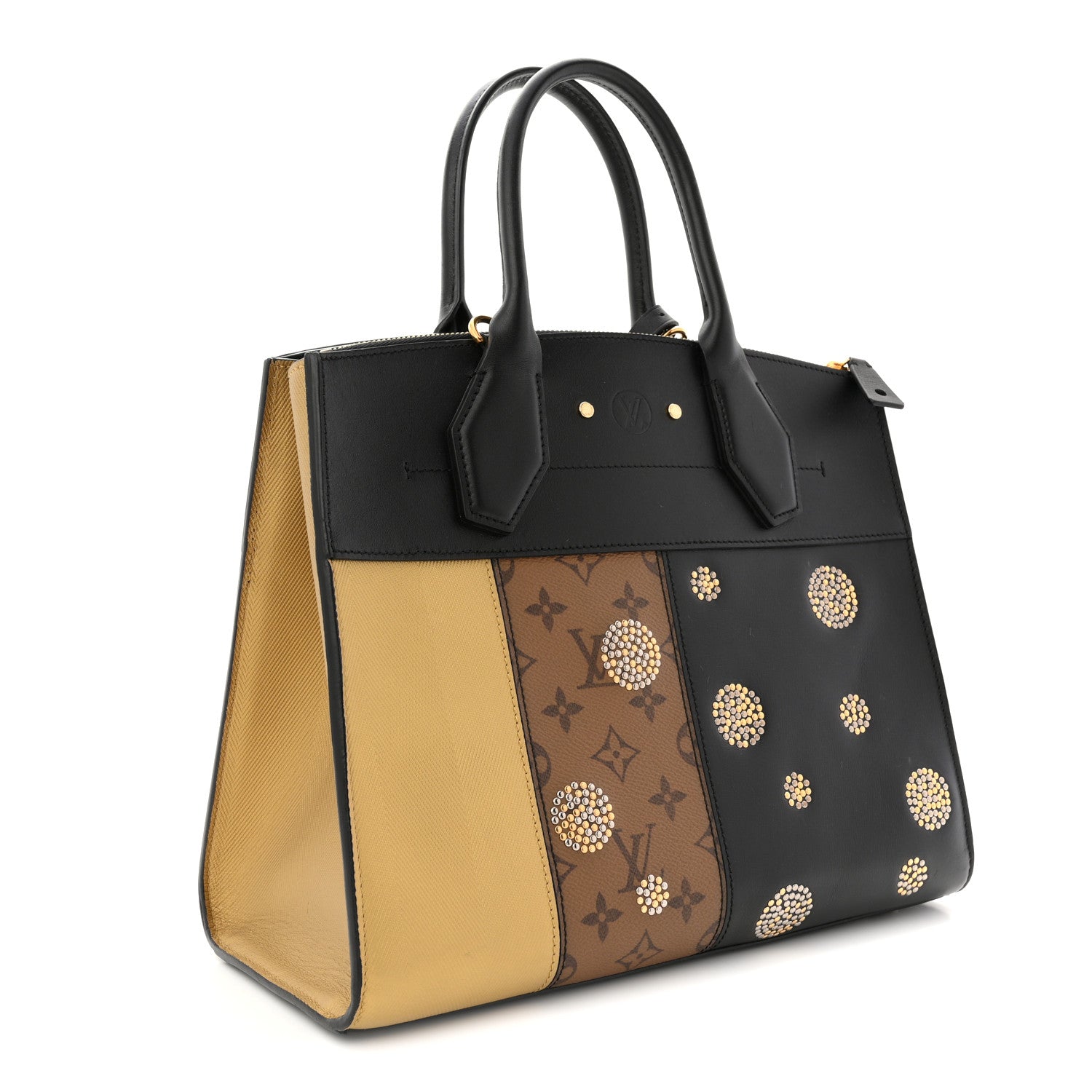 Louis Vuitton Reverse Monogram Studded Night Lights City Steamer MM 5 of 17