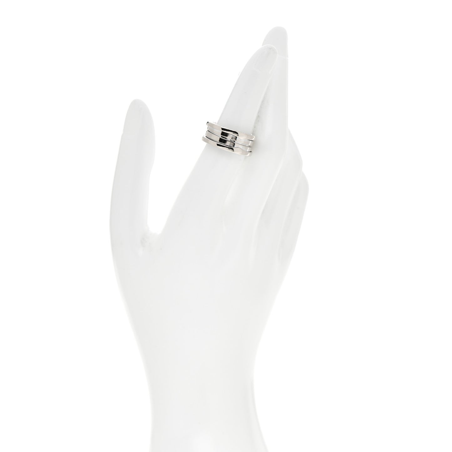 18K White Gold B.Zero1 Three-Band Ring 53 6.25