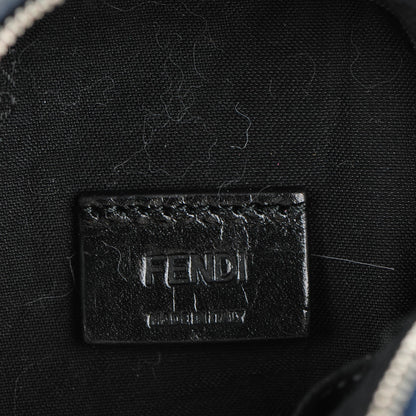 Fendi Nylon Cuoio Romano Nutria Fox Fur Monster Eyes Mini Backpack Charm Blue Black Multicolor 8 of 9