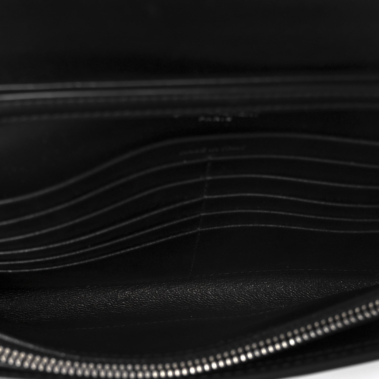 Saint Laurent Patent Calfskin Monogram Kate Wallet On Chain Black 5 of 9