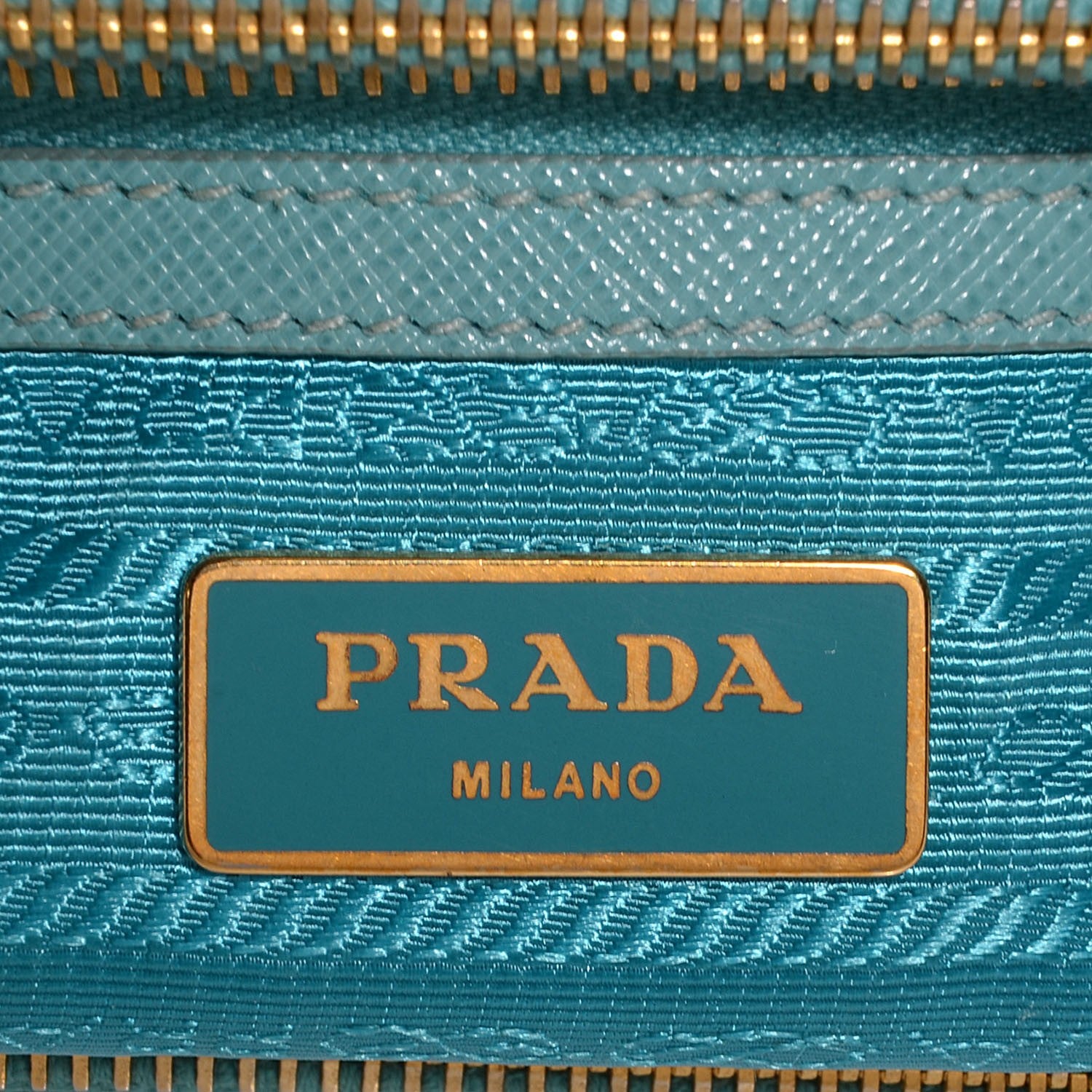 Prada Saffiano Lux Mini Galleria Double Zip Tote Anice 7 of 10