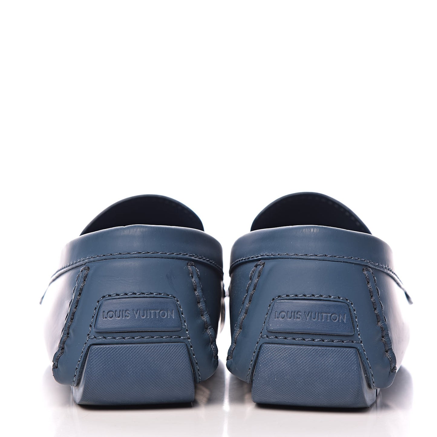 Calfskin Mens Monte Carlo Car Shoe Moccasin Loafers 9.5 Blue
