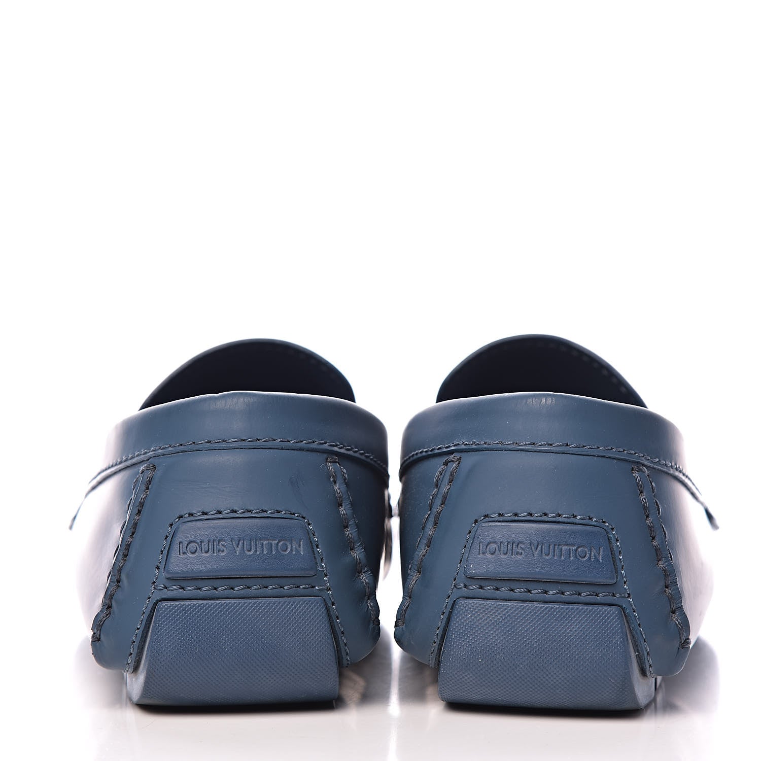 Louis Vuitton Calfskin Mens Monte Carlo Car Shoe Moccasin Loafers 9.5 Blue 12 of 14