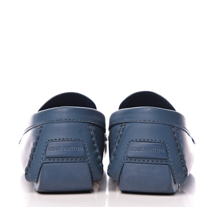 Louis Vuitton Calfskin Mens Monte Carlo Car Shoe Moccasin Loafers 9.5 Blue 12 of 14