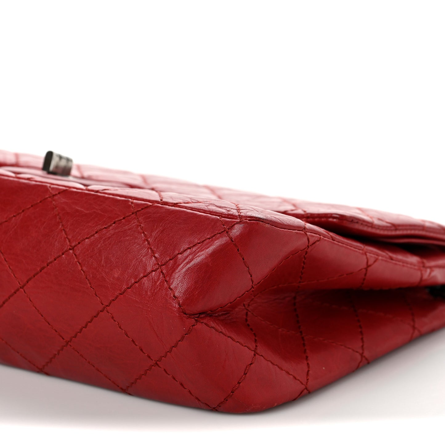Aged Calfskin Quilted 2.55 Reissue 226 Flap Red