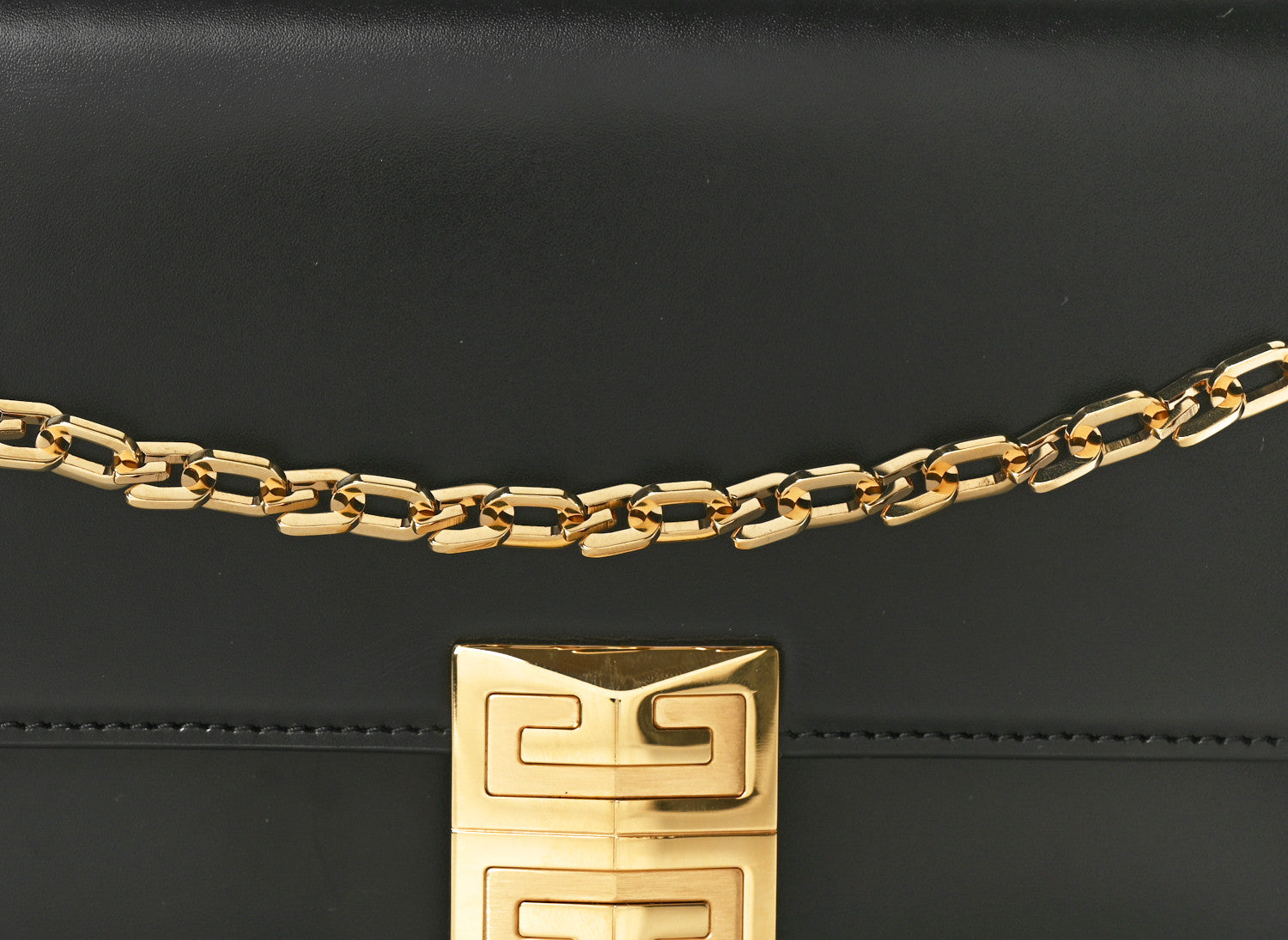 Givenchy Calfskin Small 4G Chain Shoulder Bag Black 7 of 9