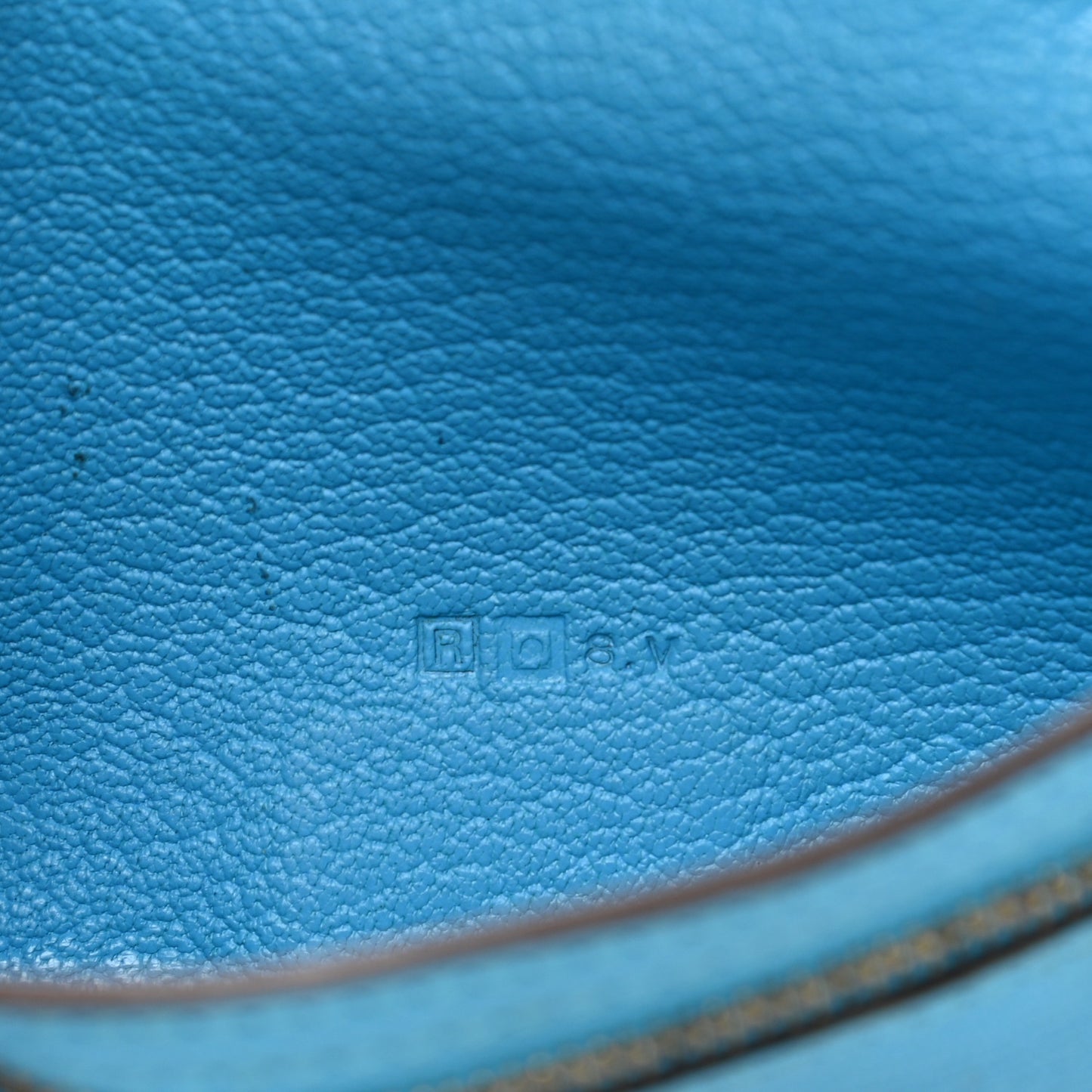 Chevre Mysore Bearn Gusset Wallet Bleu Azteque