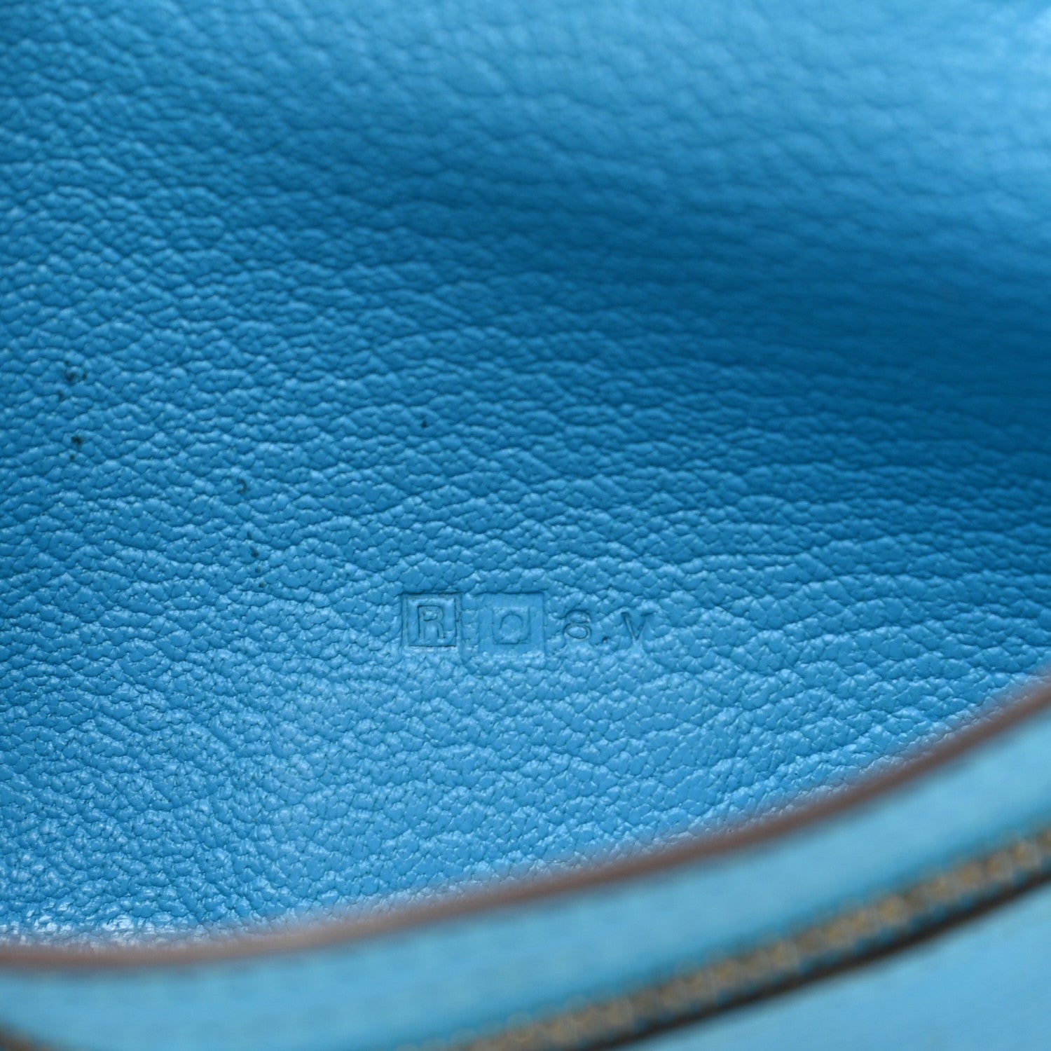 Hermes Chevre Mysore Bearn Gusset Wallet Bleu Azteque 7 of 13