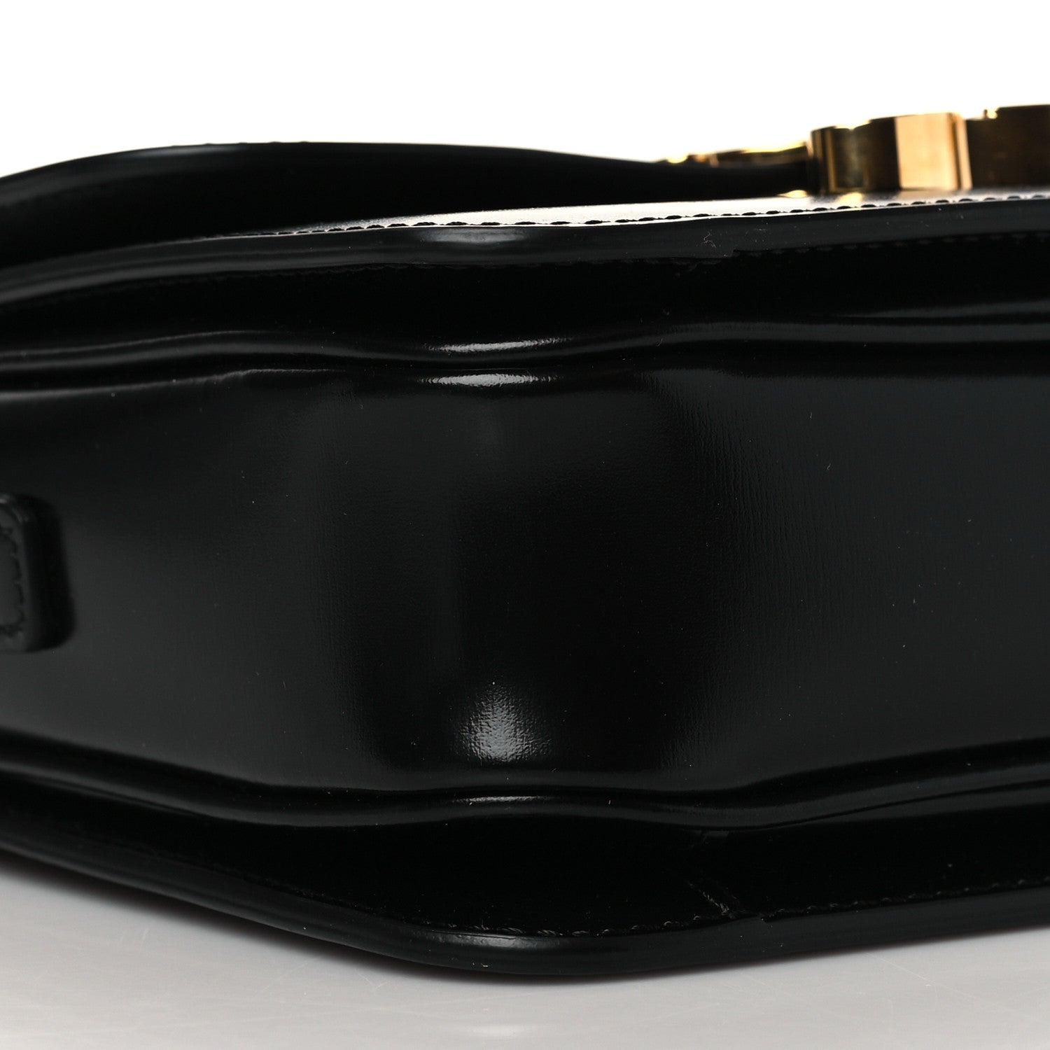 Celine Shiny Calfskin Teen Triomphe Black 9 of 11