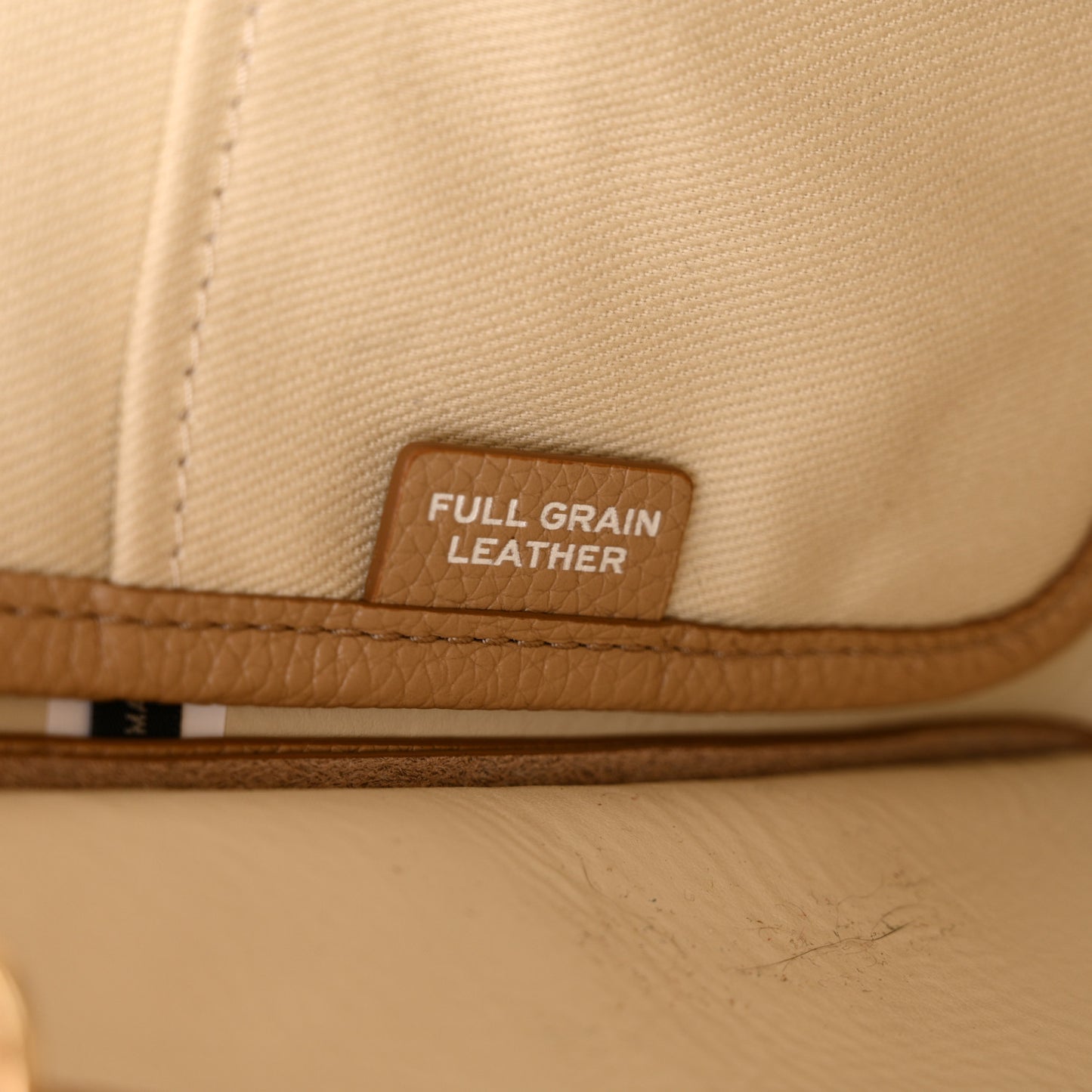 Grained Calfskin Small The Tote Bag Camel