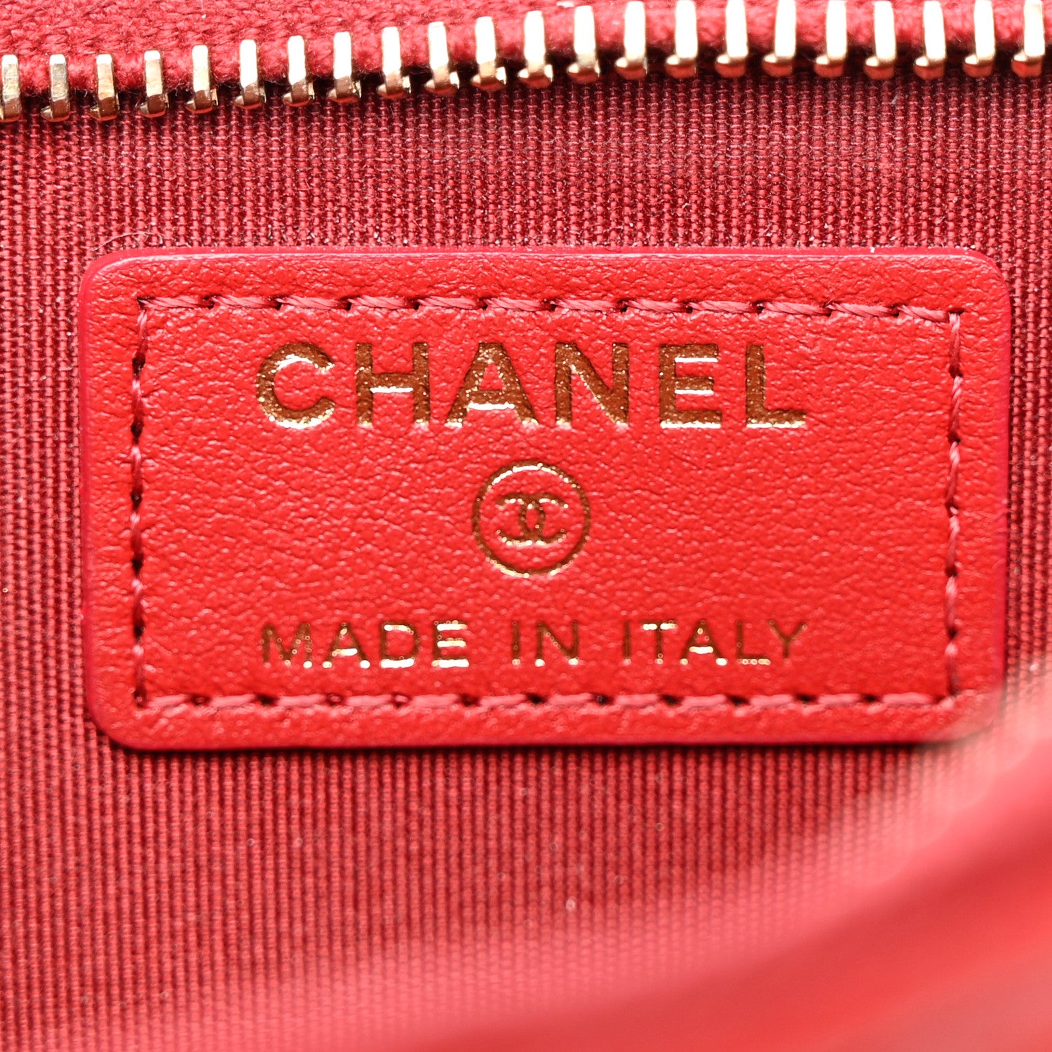 Chanel Caviar Camellia Embossed Classic Flat Wallet Pouch Red 6 of 15