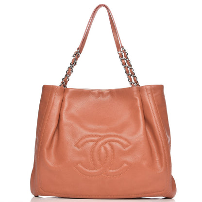 Chanel Caviar CC Timeless Shoulder Bag Light Red 1 of 7