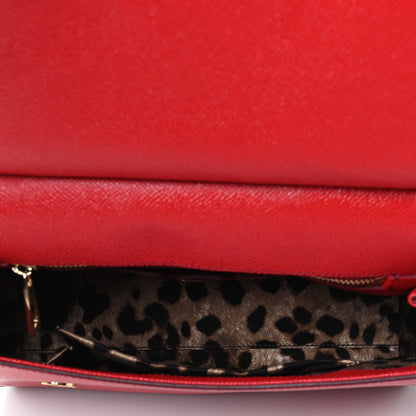 Dolce & Gabbana Dauphine Medium Miss Sicily Satchel Dark Red 4 of 4