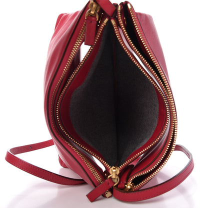 Celine Lambskin Large Trio Crossbody Bag Fuchsia 6 of 14