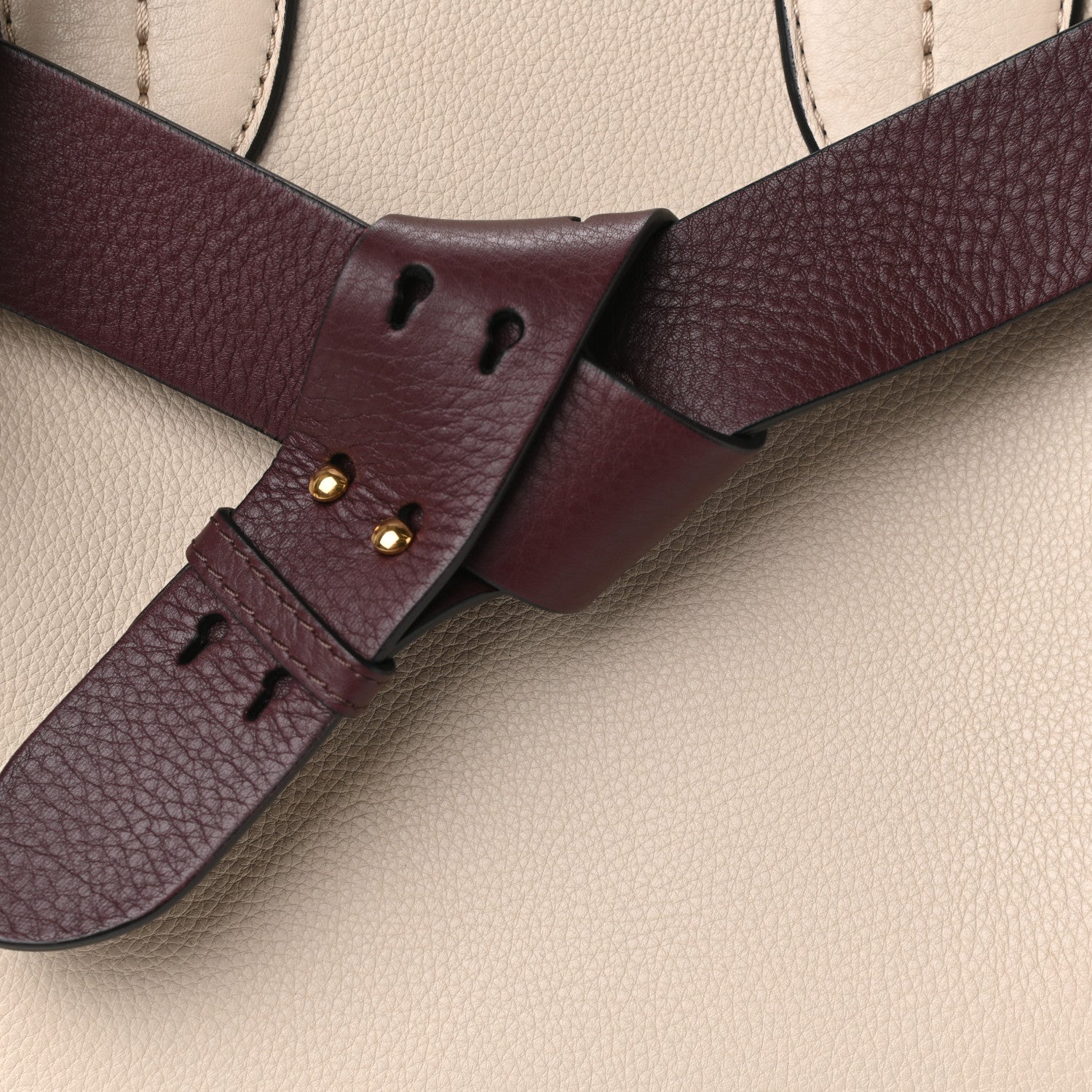 Burberry Soft Grain Calfskin Medium Belt Bag Ivory Mahogany Red 7 of 9