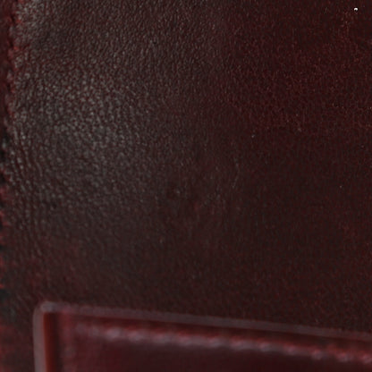 Celine Goatskin Large Flap Wallet Burgundy 15 of 15