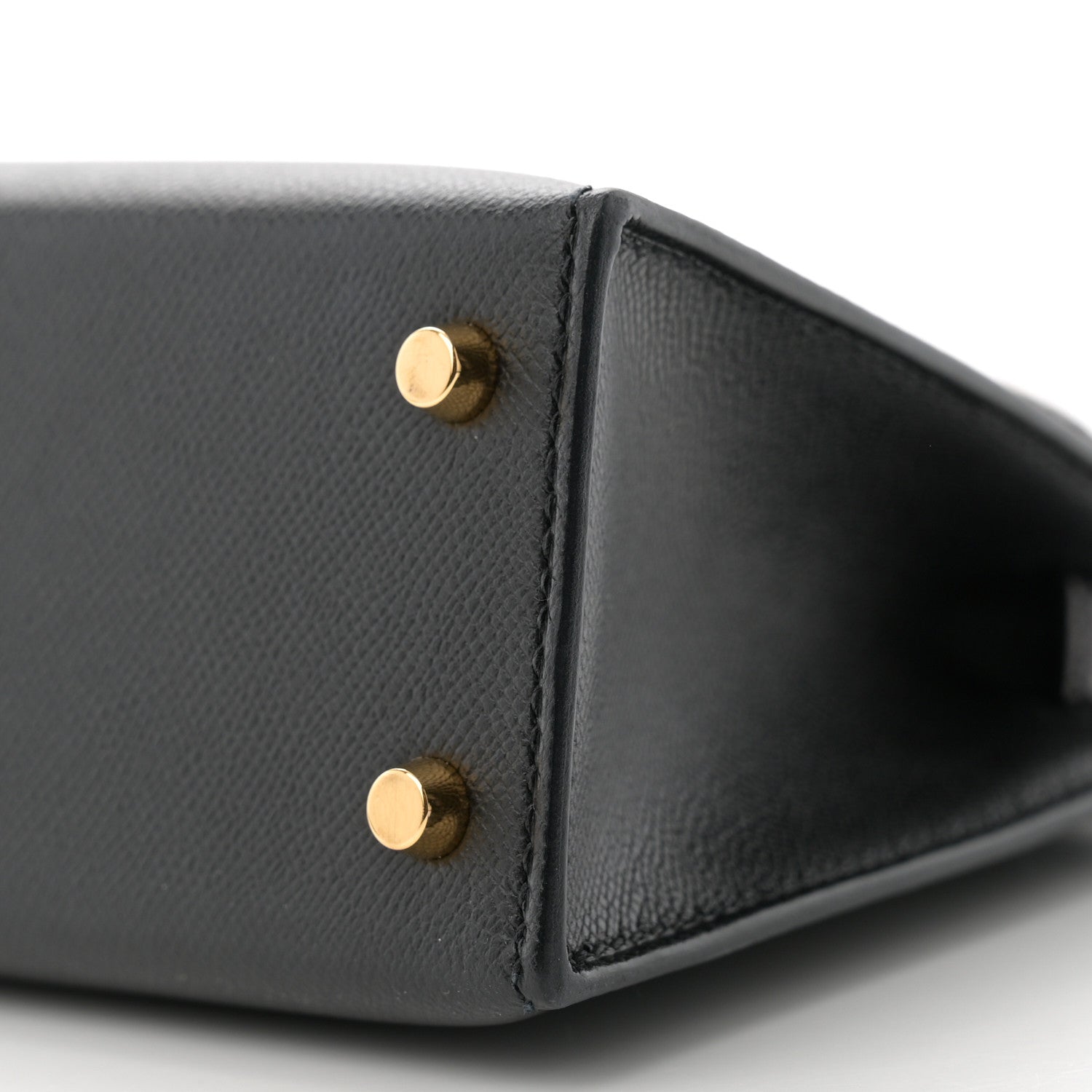 Hermes Madame Calfskin Lizard Mini Kelly Sellier Touch 20 Black 10 of 14