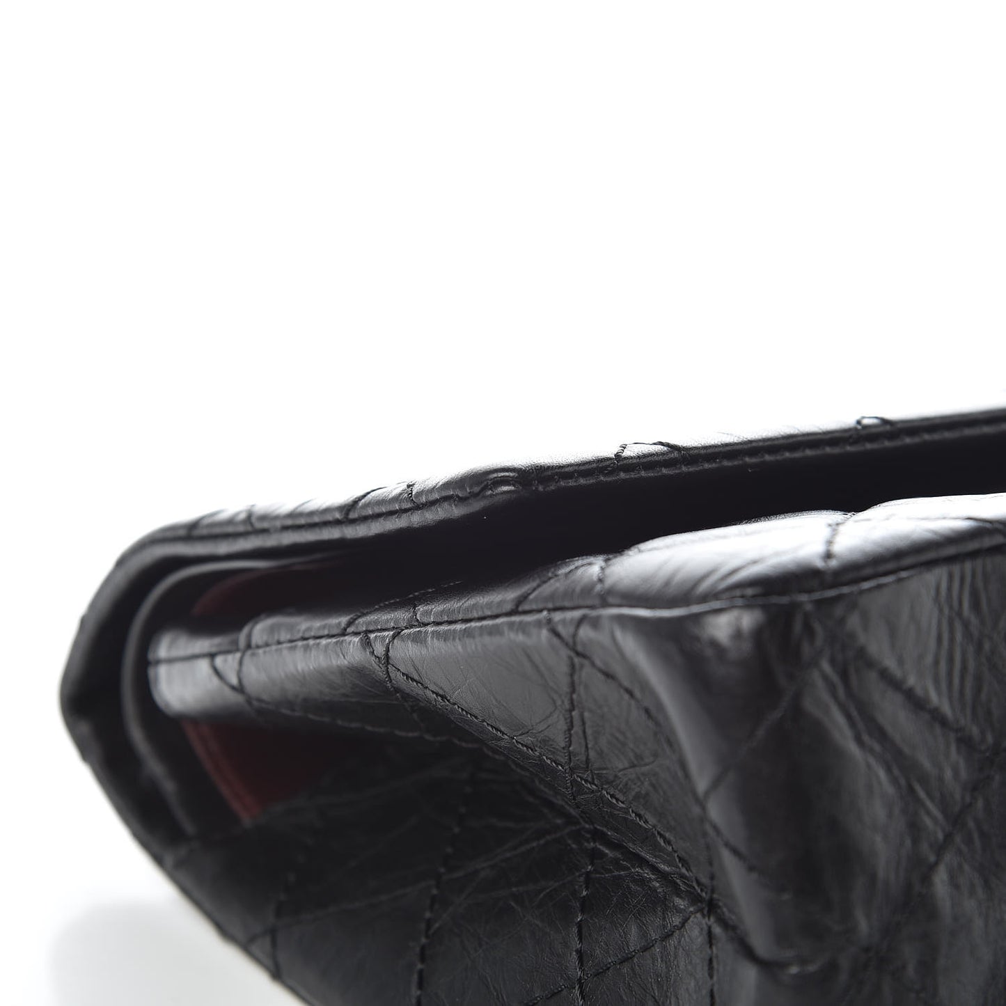 Aged Calfskin Quilted 2.55 Reissue 226 Flap Black