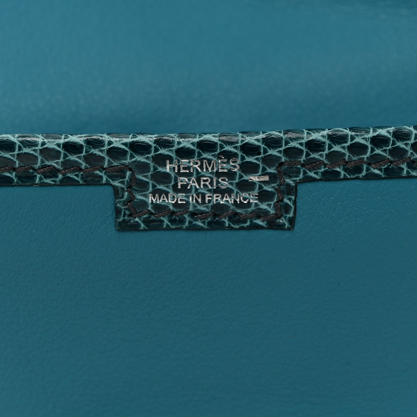 Swift Lizard Jige Elan Touch Duo Clutch Bleu Paon Mykonos