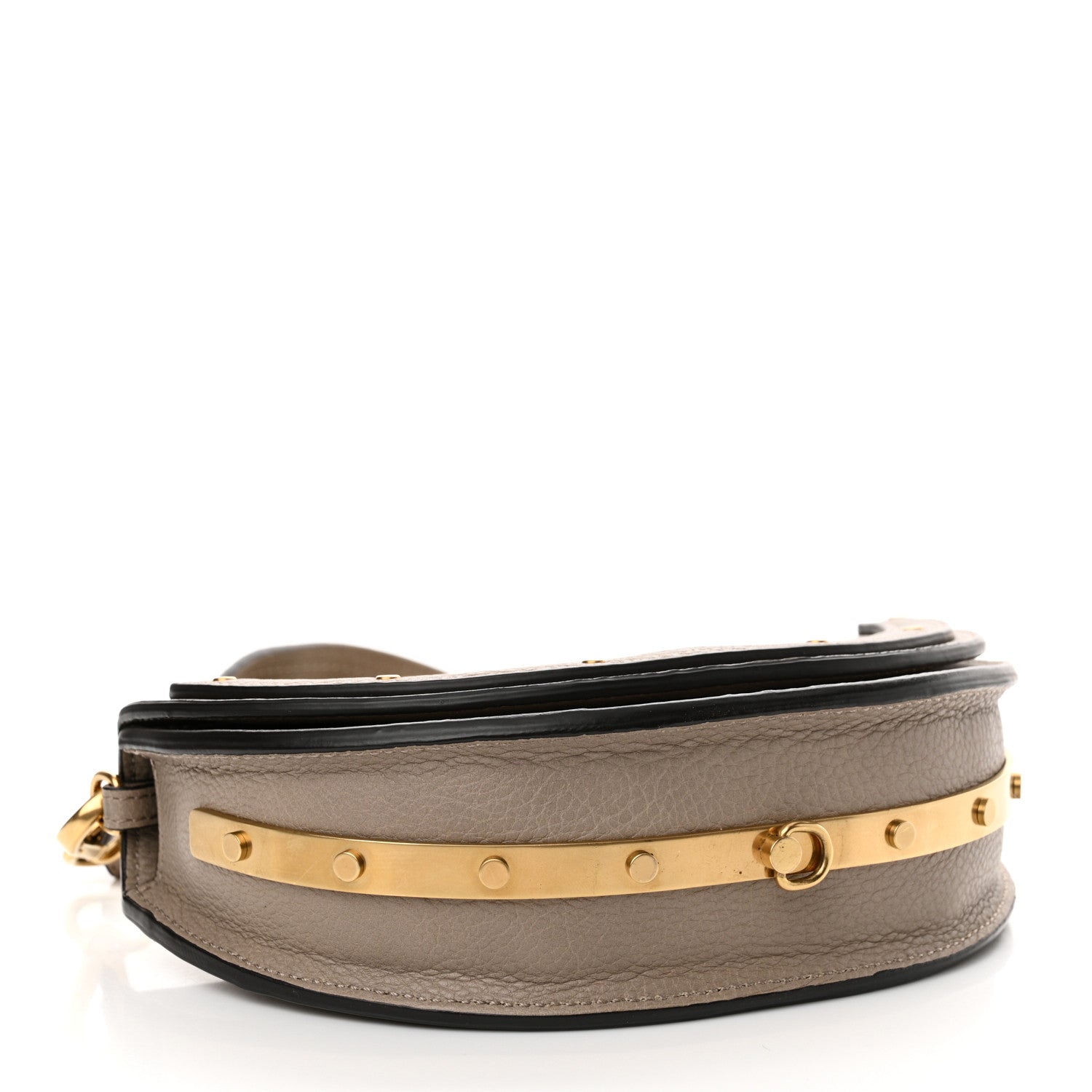 Chloe Calfskin Small Nile Bracelet Minaudiere Bag Motty Grey 4 of 10